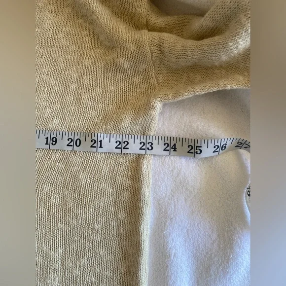 Lucky Brand Beige‎ Sweater with Geometric Design women size large - Picture 3 of 7
